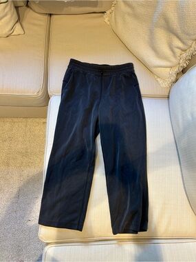 lululemon athletica Navy Cropped Softstreme Sweatpants
